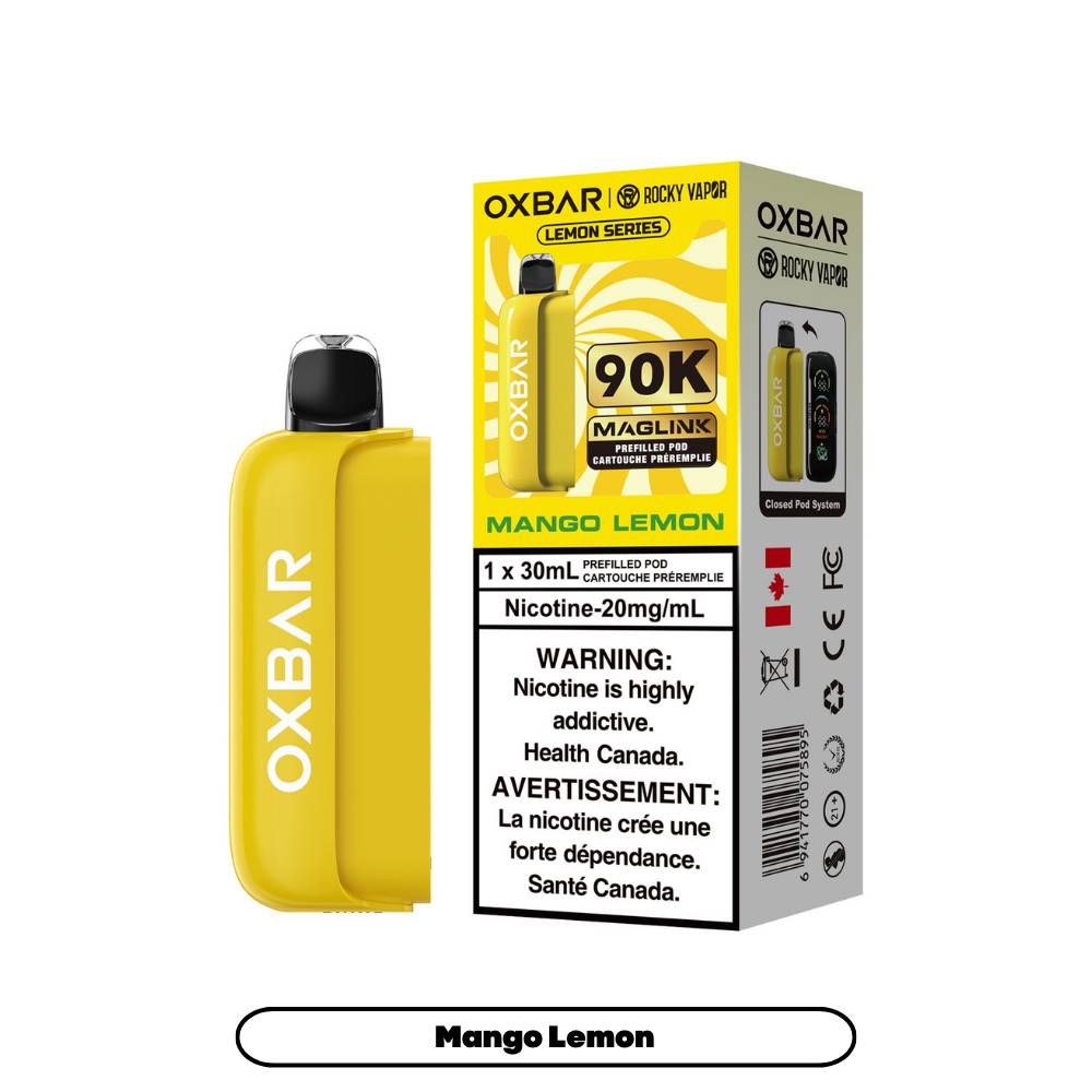 Rocky Vapor Oxbar Maglink 90K Prefilled Pod - Mango Lemon